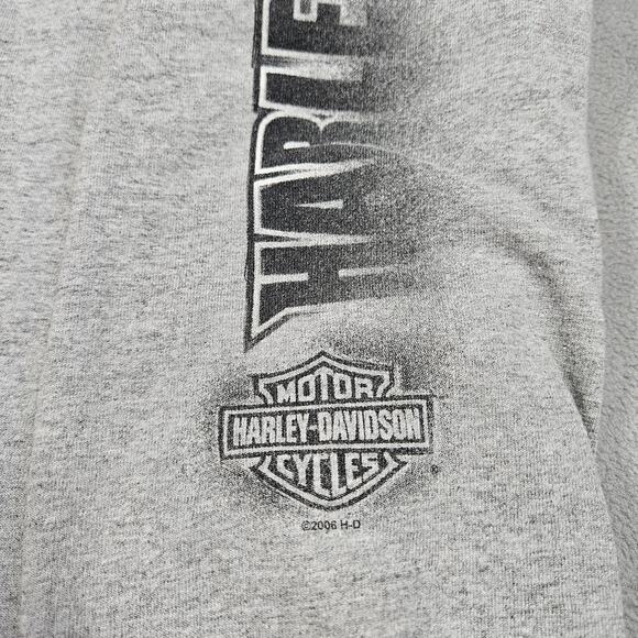 Vintage Harley Davidson T-Shirt Mens 2X Gray 2006 Y2K USA Daytona Biker Holoubek - Picture 5 of 15